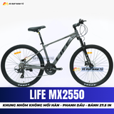  XE ĐẠP ĐỊA HÌNH LIFE MX2550 PHANH DẦU THỦY LỰC SHIMANO, BÁNH 27.5 INCH, PHUỘC NHÚN GIẢM XÓC 