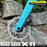  XE ĐẠP ĐUA SAVA X11 KHUNG CARBON (UCI), GROUP SHIMANO 105 R7120 NHẬT BẢN, BẠC ĐẠN CỐI NỔ LỚN 