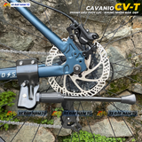 XE ĐẠP TOURING CAVANIO CV-T KHUNG NHÔM KHÔNG MỐI HÀN, CỐI NỔ LỚN, PHANH DẦU THỦY LỰC 