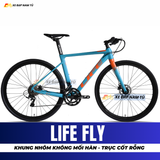  XE ĐẠP TOURING LIFE FLY KHUNG NHÔM KHÔNG MỐI HÀN, TRỤC GIỮA CỐT RỖNG 