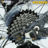  XE ĐẠP ĐỊA HÌNH LIFE MX2550 PHANH DẦU THỦY LỰC SHIMANO, BÁNH 27.5 INCH, PHUỘC NHÚN GIẢM XÓC 