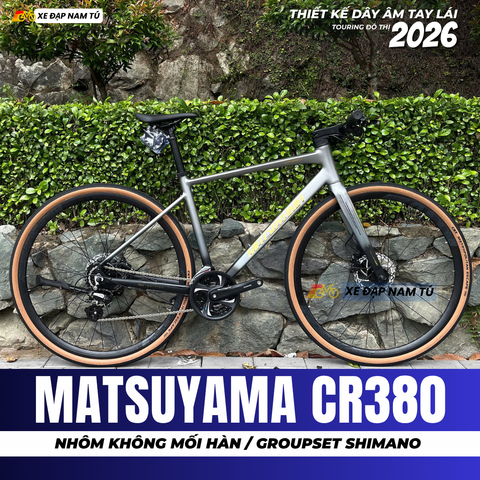  Xe Đạp Touring Matsuyama CR380 2026, Khung Nhôm, Cối nổ Lớn, Group Shimano Nhật Bản 