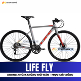  XE ĐẠP TOURING LIFE FLY KHUNG NHÔM KHÔNG MỐI HÀN, TRỤC GIỮA CỐT RỖNG 