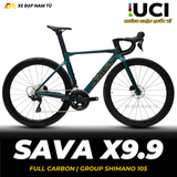  XE ĐẠP ĐUA SAVA X9.9 - FULL CARBON, SHIMANO 105 R7120 JAPAN 