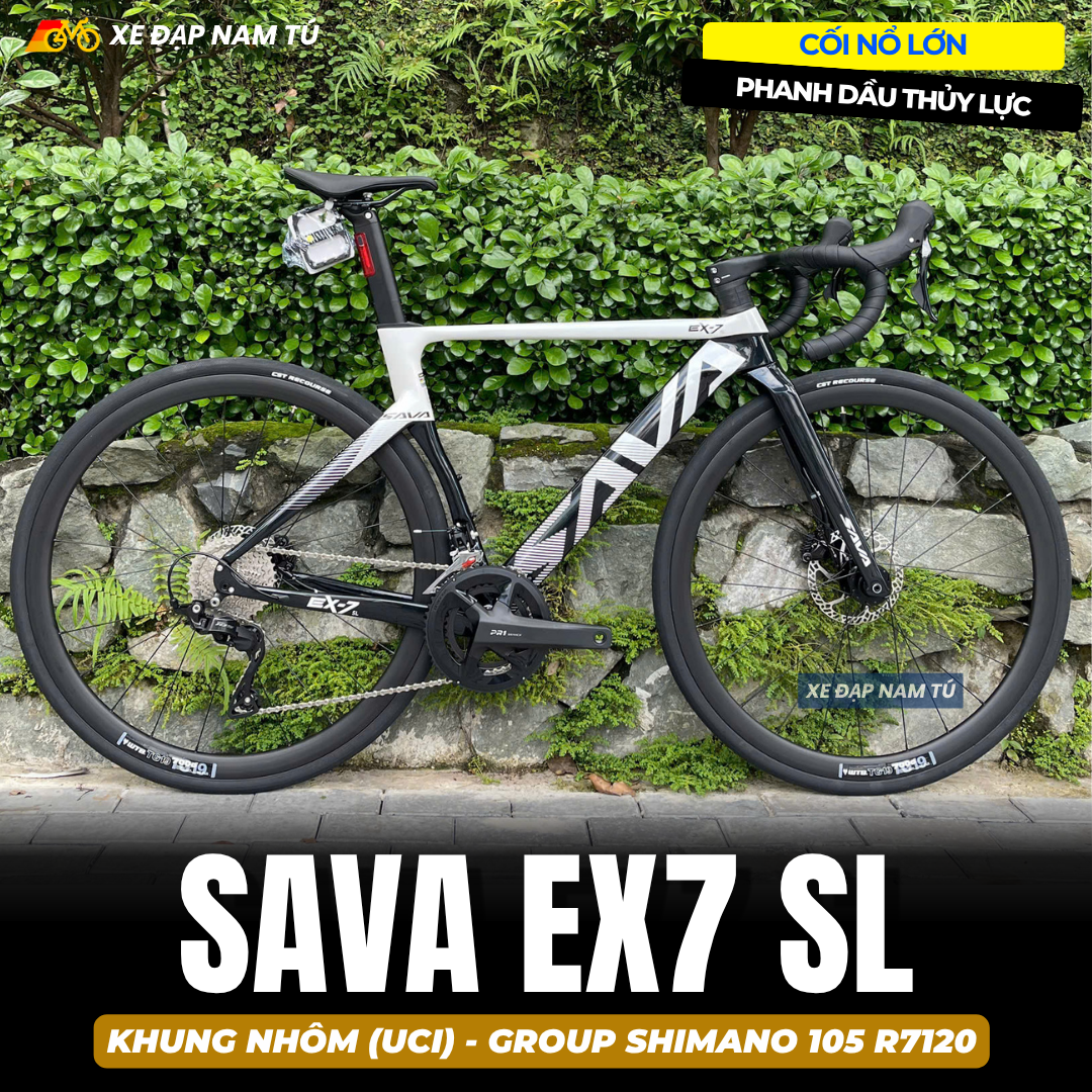 XE ĐẠP ĐUA SAVA EX7 SL - GROUP SHIMANO 105 – Xe Đạp Nam Tú
