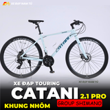  XE ĐẠP TOURING CATANI 2.1PRO, KHUNG NHÔM, BỘ CHUYỂN ĐỘNG SHIMANO 21 CẤP 