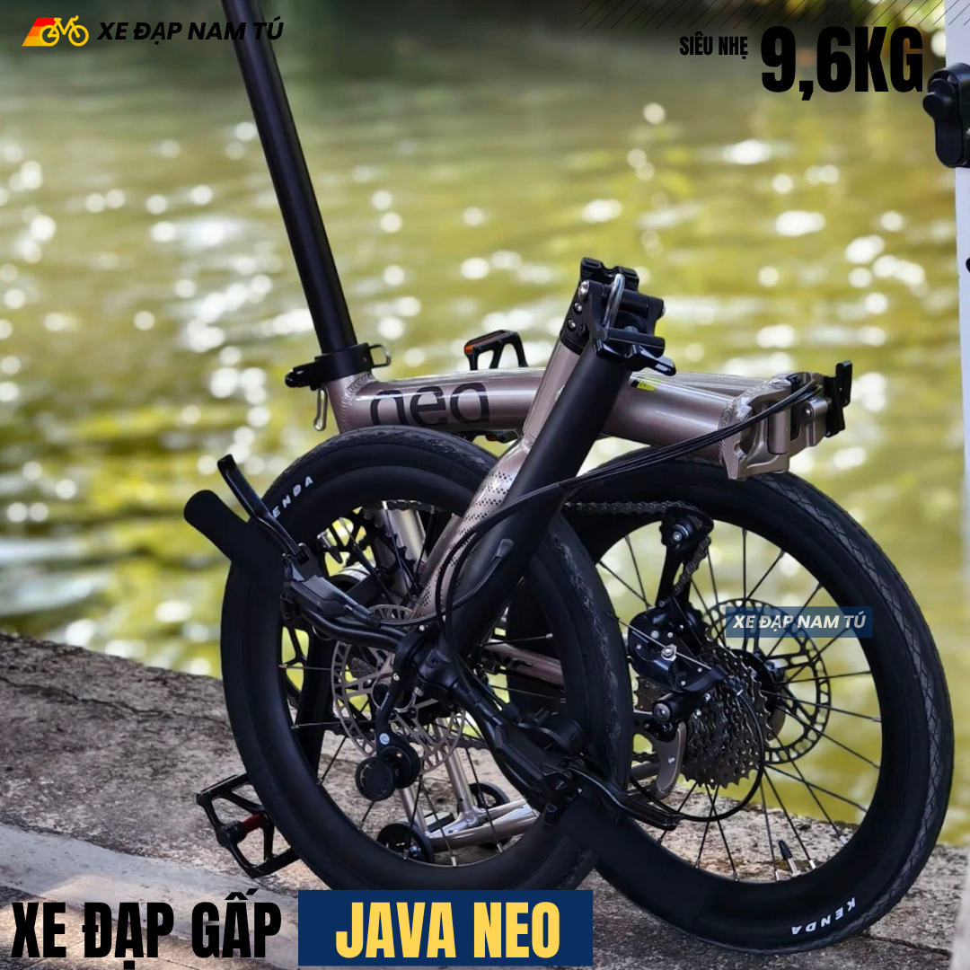 Xe Đạp Gấp Gọn JAVA NEO 9SE Bánh 16 Inch, Siêu Nhẹ 9,6Kg, Gấp Gọn