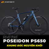  XE ĐẠP ĐUA POSEIDON PS650 - KHUNG ĐÚC NGUYÊN KHỐI, TAY ĐỀ LẮC, CỐI NỔ LỚN CHUẨN XE ĐUA 
