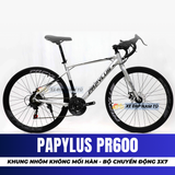  XE ĐẠP ĐUA PAPYLUS PR600 KHUNG NHÔM SIÊU NHẸ, BỘ CHUYỂN ĐỘNG 3X7 