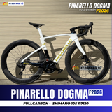  XE ĐẠP ROAD PINARELLO DOGMA F26 - GHI ĐÔNG CARBON, VÀNH CARBON PRINCETON, GROUP SHIMANO 105 CAO CẤP 