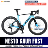  Xe Đạp Đua Nesto Gaur Fast – Full Carbon, Group Điện Shimano 105 R7170 Nhật Bản 