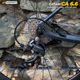  XE ĐẠP TOURING CATANI CA 6.6 - KHUNG ĐÚC NGUYÊN KHỐI, GROUP SHIMANO CLARIS, PHANH DẦU, CỐI NỔ LỚN 