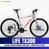  XE ĐẠP TOURING LIFE TX300 THIẾT KẾ CỔ GẬP THÔNG TIN, KHUNG SƯỜN KHÔNG MỐI HÀN 