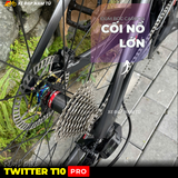  XE ĐẠP ĐUA TWITTER T10 PRO [2026] FULL CARBON, 2 MÓN SHIMANO 105 CAO CẤP, VÀNH CARBON 6CM 