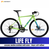  XE ĐẠP TOURING LIFE FLY KHUNG NHÔM KHÔNG MỐI HÀN, TRỤC GIỮA CỐT RỖNG 
