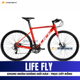  XE ĐẠP TOURING LIFE FLY KHUNG NHÔM KHÔNG MỐI HÀN, TRỤC GIỮA CỐT RỖNG 