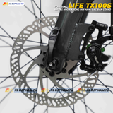  XE ĐẠP TOURING LIFE TX100S KHUNG NHÔM KHÔNG MỐI HÀN, ĐÙM BẠC ĐẠN CỐI NỔ 