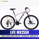  XE ĐẠP ĐỊA HÌNH LIFE MX2550 PHANH DẦU THỦY LỰC SHIMANO, BÁNH 27.5 INCH, PHUỘC NHÚN GIẢM XÓC 