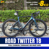  XE ĐẠP ĐUA TWITTER T8 [2026] FULL CARBON, 5 MÓN SHIMANO 105 CAO CẤP 