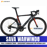  XE ĐẠP ĐUA SAVA WARWIND8 FULL CARBON, GROUPSET SHIMANO 105 R7000, PHANH C 