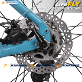  XE ĐẠP TOURING LIFE FLY KHUNG NHÔM KHÔNG MỐI HÀN, TRỤC GIỮA CỐT RỖNG 