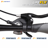  XE ĐẠP TOURING LIFE FLY KHUNG NHÔM KHÔNG MỐI HÀN, TRỤC GIỮA CỐT RỖNG 