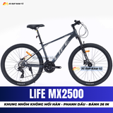  XE ĐẠP ĐỊA HÌNH LIFE MX2500 PHANH DẦU THỦY LỰC SHIMANO, KHUNG NHÔM KHÔNG MỐI HÀN 