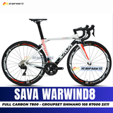  XE ĐẠP ĐUA SAVA WARWIND8 FULL CARBON, GROUPSET SHIMANO 105 R7000, PHANH C 