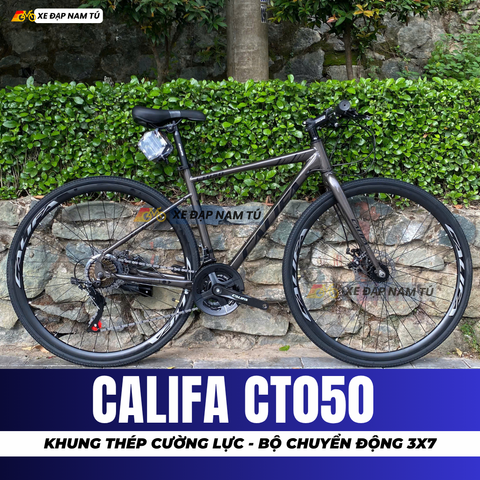  XE ĐẠP TOURING CALIFA CT050 KHUNG HỢP KIM THÉP, BỘ CHUYỂN ĐỘNG 21 CẤP 