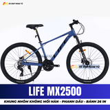  XE ĐẠP ĐỊA HÌNH LIFE MX2500 PHANH DẦU THỦY LỰC SHIMANO, KHUNG NHÔM KHÔNG MỐI HÀN 
