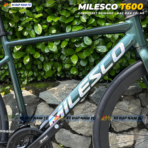  XE ĐẠP TOURING MILESCO T600 CỐI NỔ LỚN, KHUNG NHÔM KHÔNG MỐI HÀN 