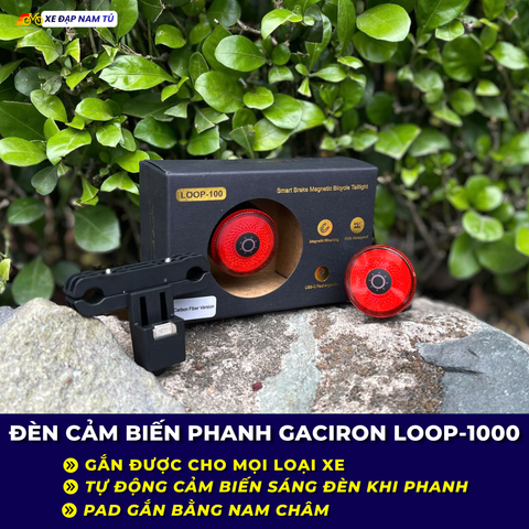  ĐÈN CẢM BIẾN PHANH GACIRON LOOP-100 – CẢNH BÁO THÔNG MINH, TĂNG AN TOÀN KHI ĐẠP XE 