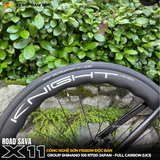  XE ĐẠP ĐUA SAVA X11 KHUNG CARBON (UCI), GROUP SHIMANO 105 R7120 NHẬT BẢN, BẠC ĐẠN CỐI NỔ LỚN 