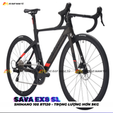  Xe Đạp Đua SAVA EX8 SL 2026 - Khung Nhôm Cao Cấp hơn 9kg, Group Shimano 105 R7120 Nhật Bản 