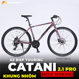  XE ĐẠP TOURING CATANI 2.1PRO, KHUNG NHÔM, BỘ CHUYỂN ĐỘNG SHIMANO 21 CẤP 