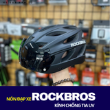  NÓN BẢO HIỂM XE ĐẠP ROCKBROS CAO CẤP, KÈM KÍNH CHỐNG UV 