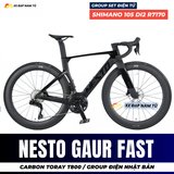  Xe Đạp Đua Nesto Gaur Fast – Full Carbon, Group Điện Shimano 105 R7170 Nhật Bản 