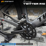 XE ĐẠP TOURING TWITTER R10, KHUNG CARBON, THIẾT KẾ NÂNG HẠ TAY LÁI THÔNG MINH 