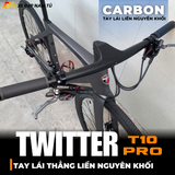  XE ĐẠP TWITTER T10 PRO HYBRID [2026] TAY LÁI THẲNG LIỀN NGUYÊN KHỐI BẰNG CARBON 