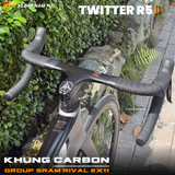  XE ĐẠP ĐUA TWITTER R5, KHUNG CARBON, GROUP SRAM RIVAL 2X11 