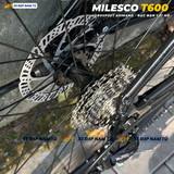  XE ĐẠP TOURING MILESCO T600 CỐI NỔ LỚN, KHUNG NHÔM KHÔNG MỐI HÀN 