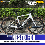  XE ĐẠP TOURING CARBON NESTO FOX, KHUNG CARBON , BỘ CHUYỂN ĐỘNG SHIMANO 