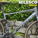  XE ĐẠP ĐUA MILESCO RS400 [2025] CỐI NỔ LỚN, KHUNG NHÔM, TAY LẮC SENSAH REFLEX 2X8 CẤP 