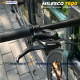  XE ĐẠP TOURING MILESCO T600 CỐI NỔ LỚN, KHUNG NHÔM KHÔNG MỐI HÀN 