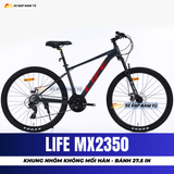  XE ĐẠP ĐỊA HÌNH LIFE MX2350 BÁNH 27.5 INCH, KHUNG NHÔM KHÔNG MỐI HÀN. PHUỘC NHÚN GIẢM XÓC 