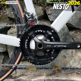  XE ĐẠP TOURING CARBON NESTO FOX, KHUNG CARBON , BỘ CHUYỂN ĐỘNG SHIMANO 