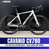  XE ĐẠP ĐUA CAVANIO CV780 TRỤC GIỮA CỐT RỖNG, CỐI NỔ LỚN, KHUNG NHÔM KHÔNG MỐI HÀN 
