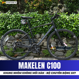  XE ĐẠP TOURING MAKELEN C100 KHUNG NHÔM KHÔNG MỐI HÀN, BỘ CHUYỂN ĐỘNG NHẬT BẢN 