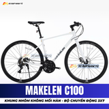  XE ĐẠP TOURING MAKELEN C100 KHUNG NHÔM KHÔNG MỐI HÀN, BỘ CHUYỂN ĐỘNG NHẬT BẢN 