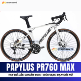  XE ĐẠP ĐUA PAPYLUS PR760 MAX TAY ĐỀ LẮC CHUẨN XE ĐUA, ĐÙM BẠC ĐẠN CỐI NỔ 
